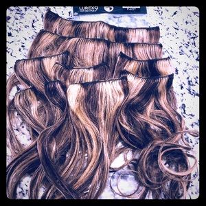 16 inch Snap Clip In Hair Extensions Highlights
